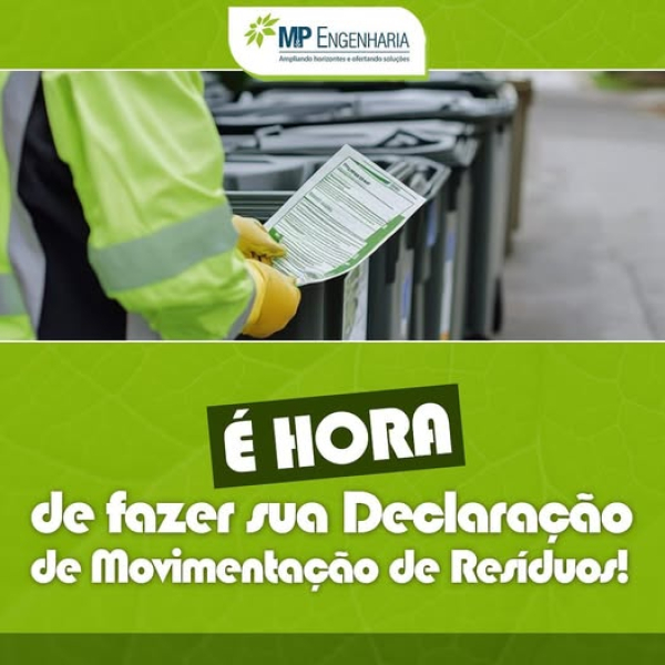 É hora de fazer sua Declaração de Movimentação de Resíduos