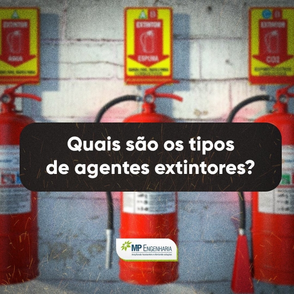 Quais são os tipos de agentes extintores?